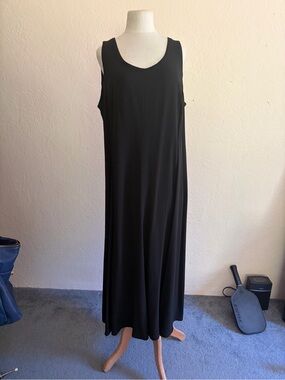 Eileen Fisher silk georgette princess seam dress